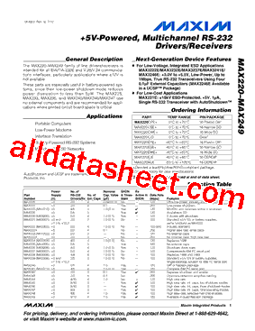 MAX239ENG+型号图片