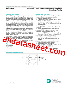 MAX25210ASAB8/V+型号图片