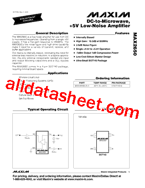 MAX2650EUS-T型号图片
