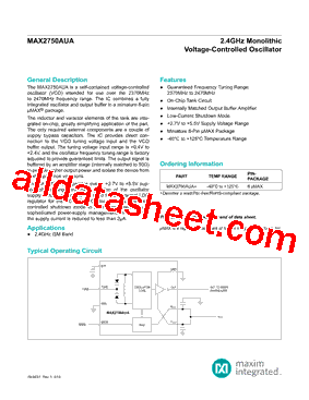 MAX2750AUA_V01型号图片