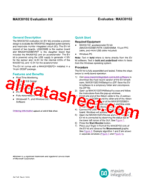 MAX30102ACCEVKIT型号图片