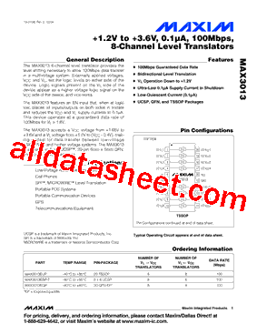 MAX3013EBP-T型号图片