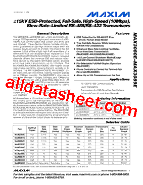 MAX3084ECSA+型号图片