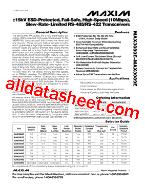 MAX3085ECSA+型号图片
