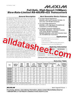 MAX3085EPA+型号图片
