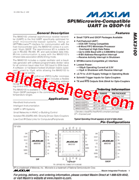 MAX3100CPD+型号图片
