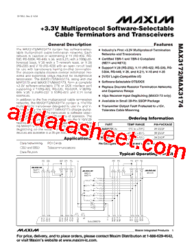 MAX3172CAI+型号图片
