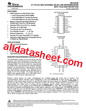 MAX3223ECDB型号图片