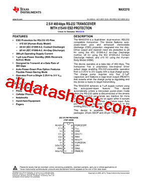 MAX3318IDB型号图片