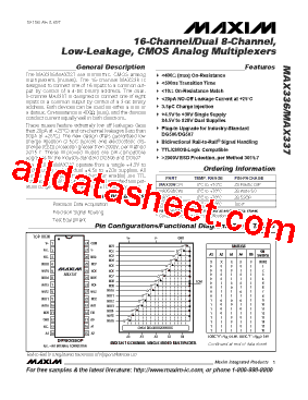 MAX337CAI+型号图片