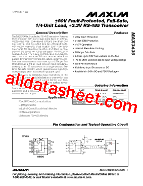 MAX3430CSA+T型号图片