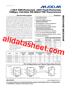 MAX3442EASA+型号图片