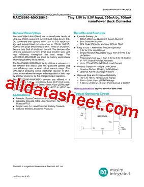 MAX38643AENT+型号图片