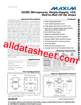 MAX4163EUA+型号图片