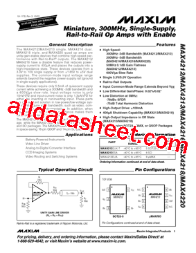 MAX4212EUK-T型号图片