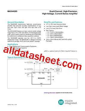 MAX44285HAWA+型号图片