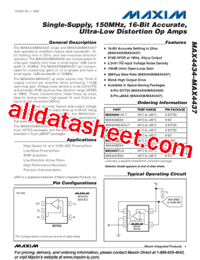 MAX4434EUK-T型号图片