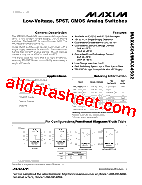 MAX4502CD型号图片