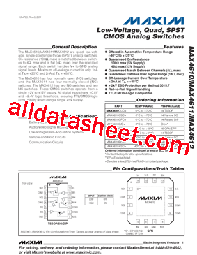 MAX4611EGE+型号图片