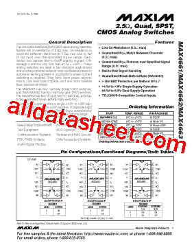 MAX4661CPE+型号图片
