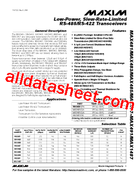 MAX491ESD+T型号图片