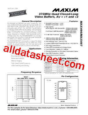 MAX497CPE型号图片