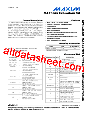 MAX5535EVKIT+型号图片