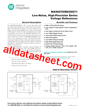 MAX6070BAUT12+T型号图片