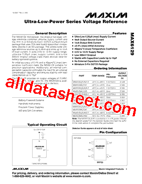 MAX6129AC/D25型号图片