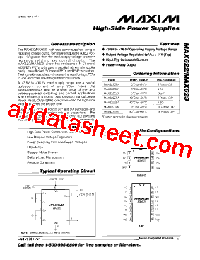 MAX622-MAX623型号图片