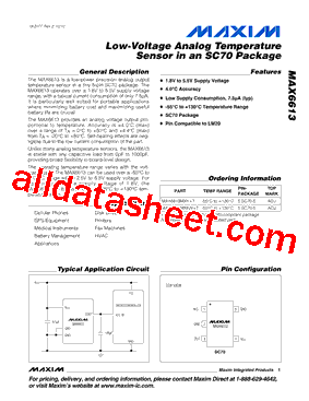 MAX6613MXV型号图片