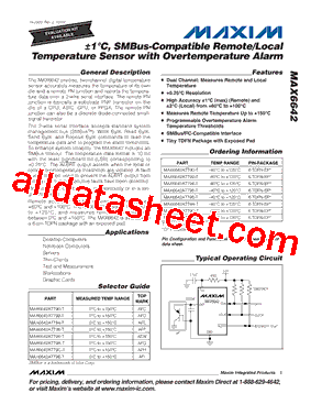 MAX6642ATT98-T型号图片