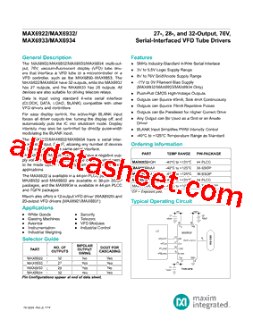 MAX6933AAX型号图片