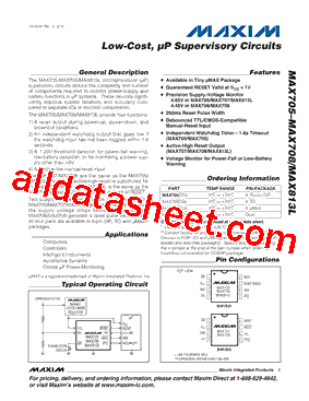 MAX708CUA+型号图片