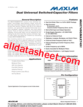 MAX7490EEE+型号图片