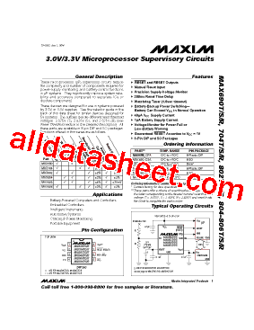 MAX805TCSA型号图片