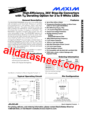 MAX8596XETA型号图片