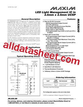 MAX8830EWET型号图片