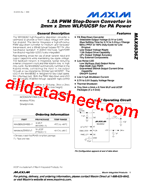 MAX8836ZEREEE+T型号图片