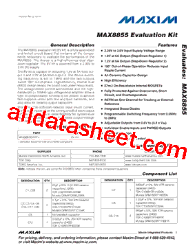 MAX8855EVKIT型号图片