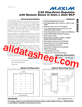 MAX8952EWET型号图片