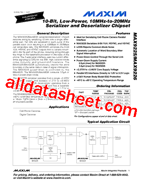 MAX9225ETE型号图片