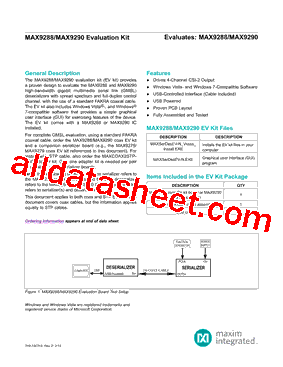 MAX9288EVKIT型号图片