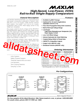 MAX941EPA+型号图片