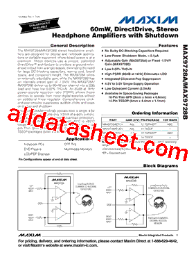 MAX9728AEUD+型号图片