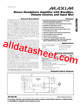 MAX9729型号图片