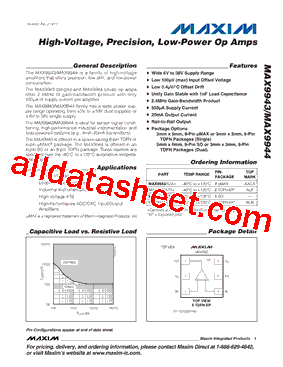 MAX9944ATA+T型号图片
