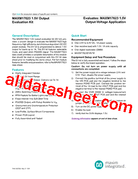 MAXM17623EVKIT型号图片