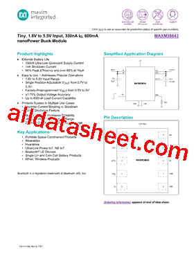 MAXM38643AEMB+T型号图片