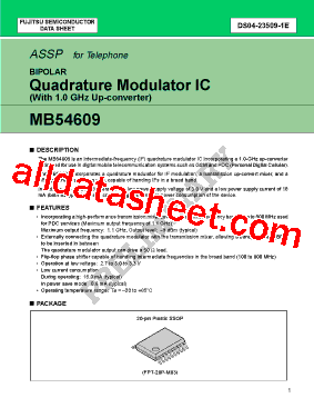 MB54609PFV型号图片